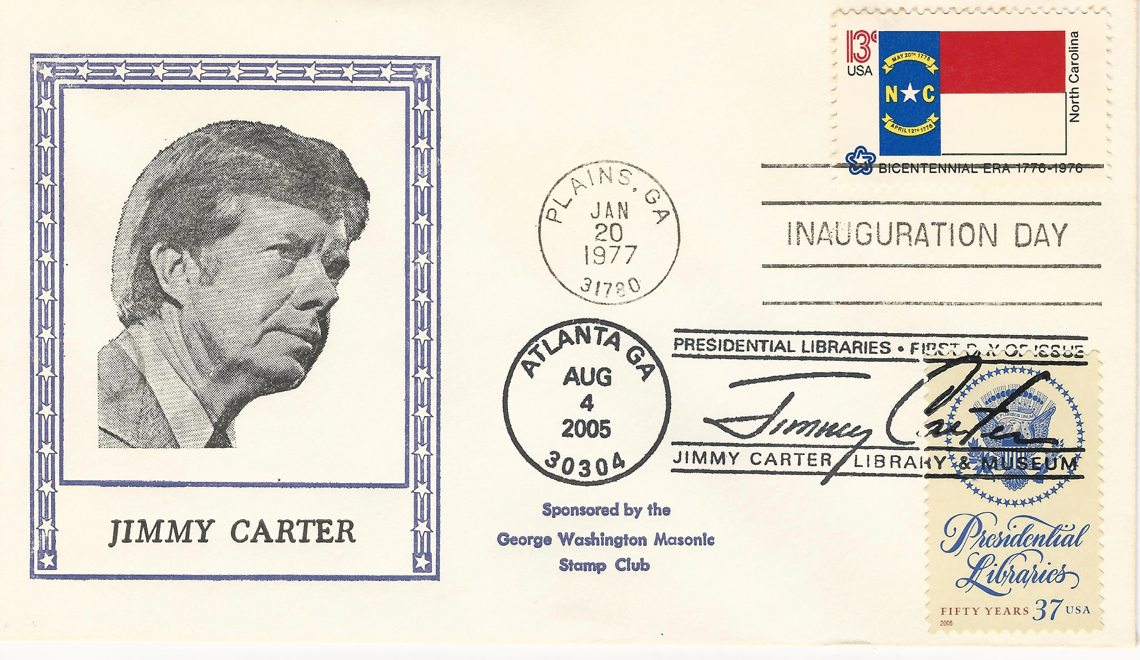 Inauguration Jimmy Carter Postmark #1: Washington, DC —&hellip;
